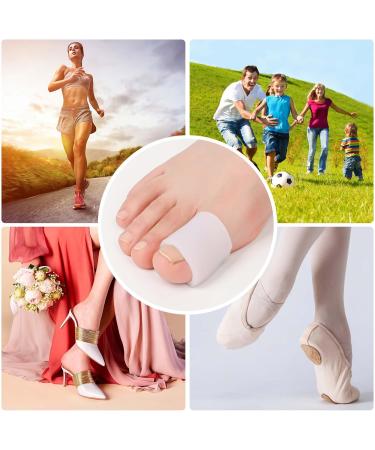 Gel Big Toe Sleeves 4 Pack - Cushion Pads for Pain Relief from Corns Blisters Calluses & Hammer Toes - Buy Online on GoSupps.com