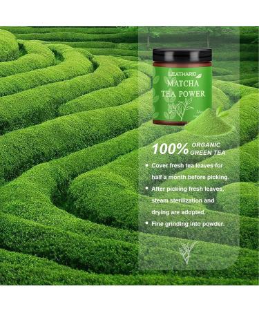 LEASOUL Matcha Green Tea Powder-Premium Grade - 200g can be prepared as mixed drinks herbal tea milk cake dessert and ice cream 100g*2 - Buy Online on GoSupps.com
