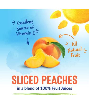 Dole Sliced Peaches in 100% Fruit Juice - 23.5 Oz Resealable Jar - Buy Online on GoSupps.com