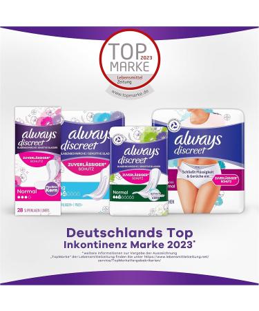 Always Discreet Incontinence Slip-Ins Long Plus for Women - Strong Protection Ultra Comfortable 10 Count Pack - Buy Online on GoSupps.com