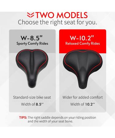 Crostice Wide Bike Seat for Peloton Bike & Bike Plus | Upgraded Comfort Cushion for Women & Men | Oversize Saddle Cover Pad | Red | W10.2 - Buy Online on GoSupps.com