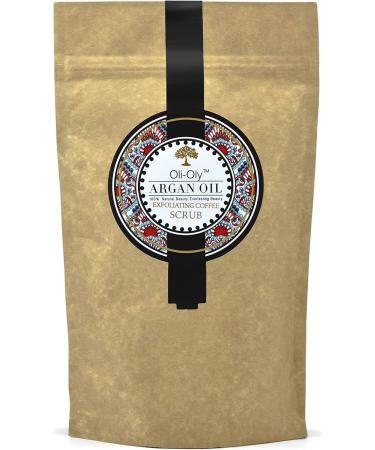 Oli-Oly Argan Oil Exfoliating Scrub for Face and Body with Fresh Scent | Natural Ingredients - For All Skin Types - Moroccan Argan - 80g - Buy Online on GoSupps.com