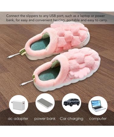 Electric Heated Slippers | Soft Comfortable Warm Plush USB Foot Warmer for Indoor Use - Buy Online on GoSupps.com