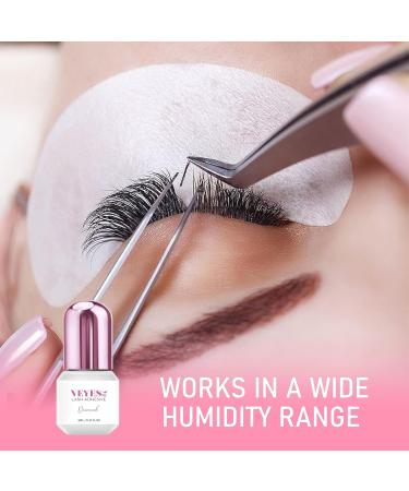 VEYES INC Lash Glue for Eyelash Extensions - Quick-Dry Black Adhesive 7-9 Weeks Retention Professional Use (0.5-1 Sec Drying Time 5ml - Buy Online on GoSupps.com