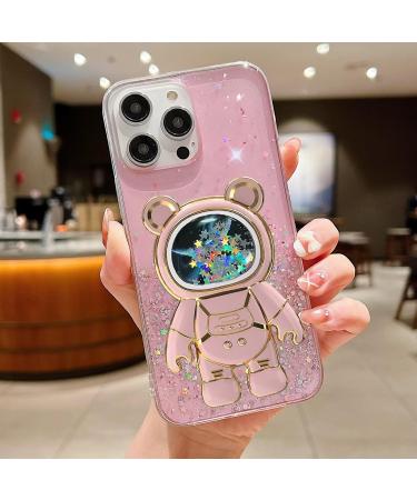 Shop Rnrieyta Miagon B r Astronaut Stand Cover for iPhone 6s/6 - Cute Pink Bling Bumper Case with Kickstand | Stylish Crystal Protection - Buy Online on GoSupps.com