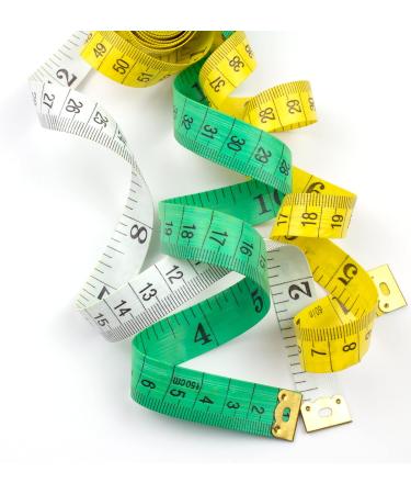 Soft Flexible Fiberglass Tape Measure for Body - Accurate Dual Scales Standard & Metric - 60 inch/150 cm - Ideal for Weight Loss, Medical, Home, Art & Craft - Buy Online on GoSupps.com