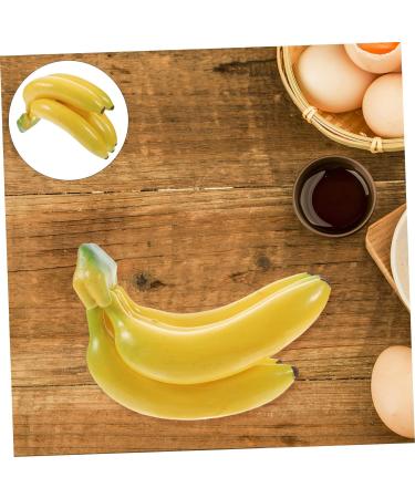 Alipis 3pcs Simulated Banana Vegetable Banana Artificial Yellow Bananas Artificial Banana Model Realistic Bananas Photography Props Fake Toy False Banana Decor Ornaments Household Foam As Shownx3pcs 18.5X10CMx3pcs - Buy Online on GoSupps.com