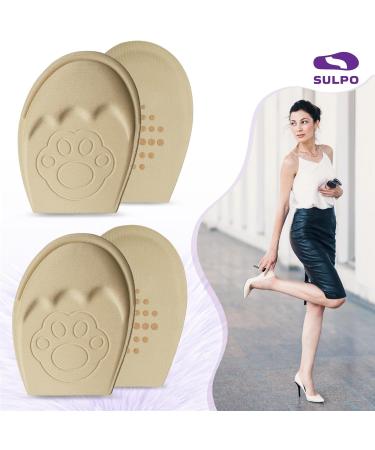 Sulpo 2 Pair Bale Pads for Big Shoes | EVA Foam Foot Pain Relief | Sponge Heel Cushion & Toe Filler | Fits Most Shoes - Beige 35-40 - Buy Online on GoSupps.com