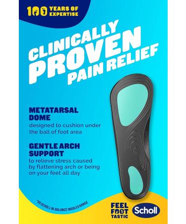 Scholl Orthotic Insole for Arch Pain Relief - Medium Size | Support and Comfort - Buy Online on GoSupps.com