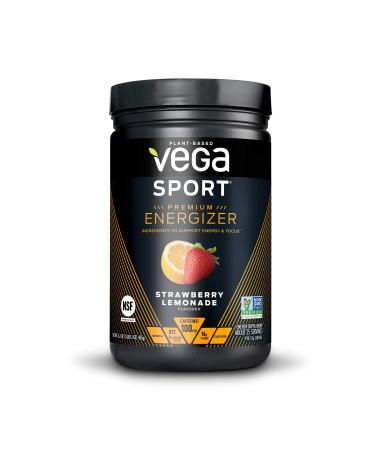 Vega Sport Energizer Strawberry Lemonade Pre Workout Powder for Women and Men Supports Energy and Focus Electrolytes Vegan Keto Gluten Free Dairy Free Non GMO (25 Servings) Strawberry Lemonade 1.01 Pound (Pack of 1) - Buy Online on GoSupps.com