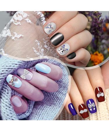 WOKOTO 33 Pcs 3D Silver Bowknots Nail Charms - Nail Art Jewels & Rhinestones for Stunning Acrylic Designs | International Shipping - Buy Online on GoSupps.com