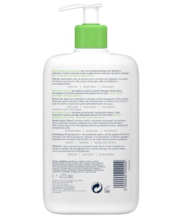 Cerave Moisturizing Cleansing Lotion - Gentle Cleanser for Normal to Dry Skin with 3 Essential Ceramides & Hyaluronic Acid | 473 ml 6 Pack - International Shipping Available - Buy Online on GoSupps.com