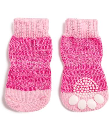 Buy Pet Heroic Indoor Anti-Slip Socks for Dogs & Cats - 8 Sizes (S to 5XL) - Silicone Gel Paw Protection & Traction - Pink - X-Large - Buy Online on GoSupps.com