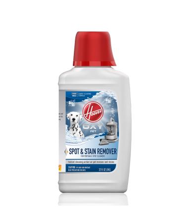 Hoover Oxy Premixed Spot Cleaner Solution, Stain Remover and Odor Neutralizer for Pets, Carpet Cleaning Shampoo, 32oz Formula, AH30941, White, 32 Fl Oz