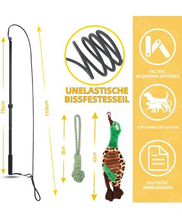 KOXXUD Professional Dog Toy for Big & Small Dogs Martin R tter Cable Balls & Duck for Ultimate Fun & Physical Activity - Buy Online on GoSupps.com