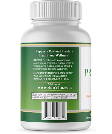 SunVita Health - Prostate Formula- Helps with Frequency and Urgency - 120 Capsules - Contains Saw Palmetto and Beta Sitosterol - Buy Online on GoSupps.com