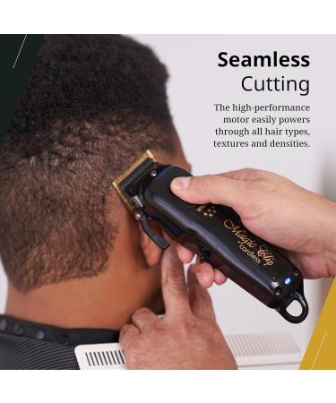 5 Star Black Cord/Cordless Magic Clip - Professional Clipper with Adjustable Taper & 8 Cutting Guides | International Shipping Available - Buy Online on GoSupps.com