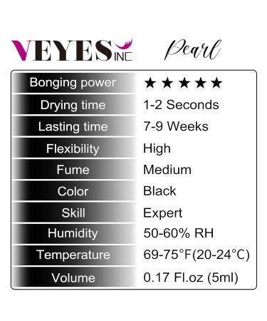 VEYES INC Lash Glue for Eyelash Extensions - S+ Pearl Fast Drying (1-2 Sec) Long Retention (7-9 Weeks) Professional Black Adhesive (5ml - Buy Online on GoSupps.com
