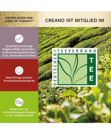 Creano Teblumen Mix - Golden Gift Set with Glass Teapot | White Green & Black Tea in 6 Varieties | Perfect Gift for Women - Buy Online on GoSupps.com