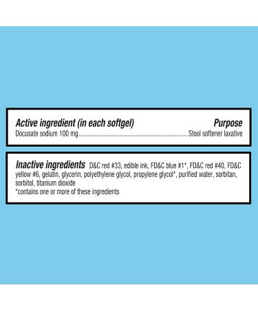 Equate Stool Softener 100mg - 400 Softgels | Docusate Sodium for Gentle Relief - Buy Online on GoSupps.com