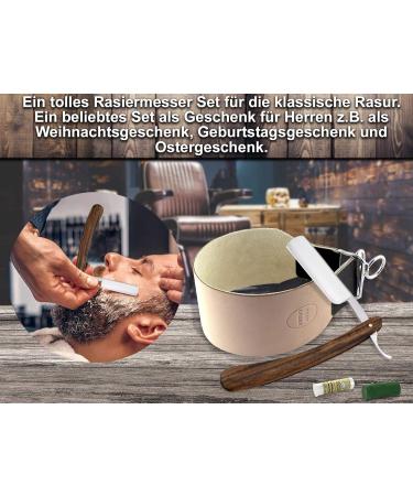 Buy Solingen Sharp Paste Razor Set - Extra Wide Leather String & Wood Handle | Quality Instruments from Germany - Buy Online on GoSupps.com