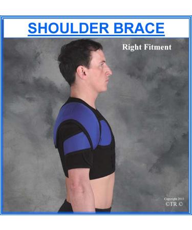 Buy Single Shoulder Brace - Black - Large/X.Large for Right Hand | International Shipping Available - Buy Online on GoSupps.com