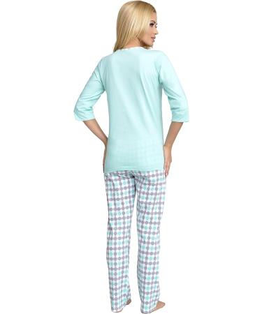 Be Mammy Nursing Pyjama Set - Mint - Size S | Comfortable Maternity Pajamas - Buy Online on GoSupps.com