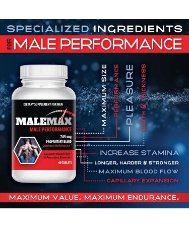 Edge Enlargement Pills - Boost Size by Up to 3 Inches | Male Enhancement | 60 Tablets for Stamina & Girth - Buy Online on GoSupps.com