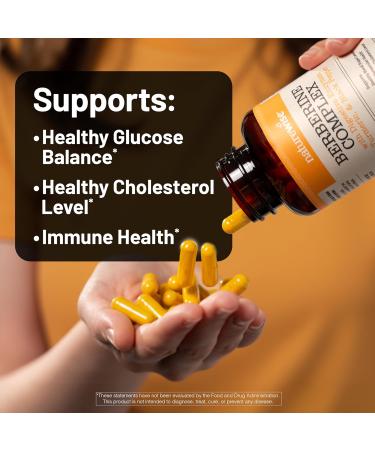 NatureWise Berberine 1000mg - Berberine Phytosome + HCI + Turmeric & Digestive Enzymes - Supports Healthy Blood Sugar + GI + Metabolism + Cholesterol - Non-GMO USA Manufactured - 30 Day Supply  - Buy Online on GoSupps.com