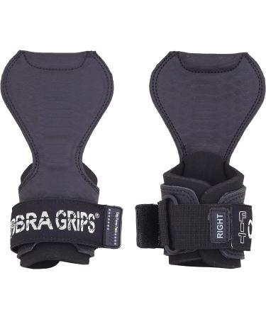 Cobra Grips PRO: Heavy Duty Weight Lifting Gloves with Neoprene Padding and Wrist Support - Black Leather - Buy Online on GoSupps.com