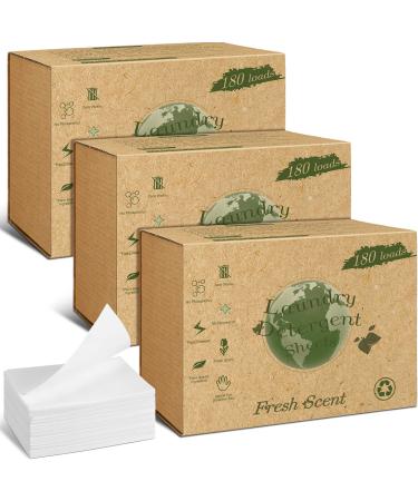 540 Sheets Laundry Sheets Bulk Laundry Detergent Sheets Travel Laundry Sheets Bulk Travel Detergent Sheets Fresh Scent Laundry Detergent Strips Laundry Supplies for Travel Apartments Dorms
