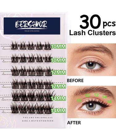 Bluesmurfs Self Adhesive Individual Lashes | Reusable No Glue Fake Eyelashes Clusters - Easy to Use Natural Eye Lashes I01 - Buy Online on GoSupps.com