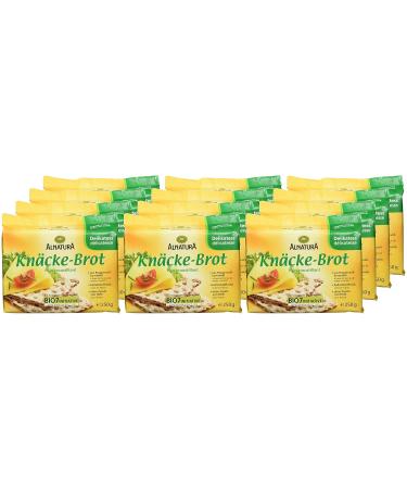 Alnatura Organic Crispbread Delicacy - Vegan Rye Crackers | Pack of 12 (250g Each) - International Shipping Available - Buy Online on GoSupps.com