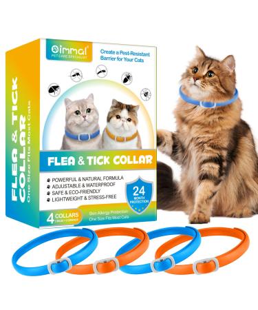 Cat collar 4 pieces-48cm-Blue & Orange Blue & Orange
