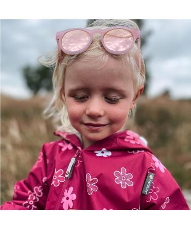 LittleLife Children's Waterproof Fleece-Lined All-In-One Puddle Suit - Pink Flowers 6-12 Months - Buy Online on GoSupps.com