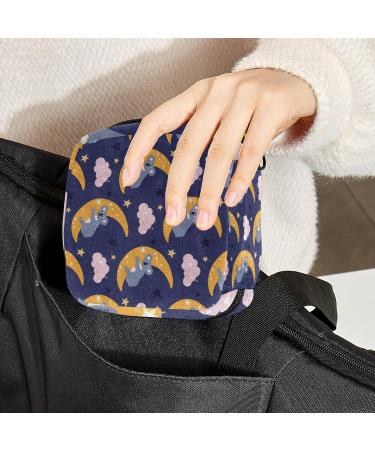 Koala Moon Cloud Sanitary Napkin Storage Bag - Portable Period Kit Pouch for Menstrual Cup and Sanitary Pads - Zipper Closure - Color 4 - Buy Online on GoSupps.com