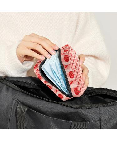 Buy Women's Bonds Storage Pockets Stillpad Holder - Portable Period Kit Bag with Roses & Stripes - Ideal for Girls - Buy Online on GoSupps.com