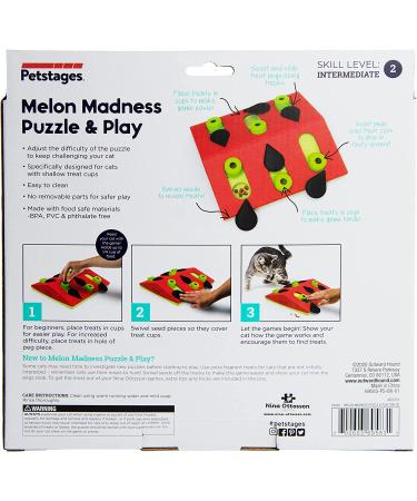 Petstages Nina Ottosson Melon Madness Interactive Cat Treat Puzzle - Buy Online on GoSupps.com