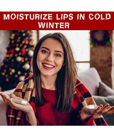 Dunzy 100 Pack Christmas Lip Balm Gifts Bulk Stripes Lip Balms Favors Employee Appreciation Thank You Gifts Team Inspirational Gift for Xmas Fall Thanksgiving Party Women Men Coworkers Staff Teachers - Buy Online on GoSupps.com