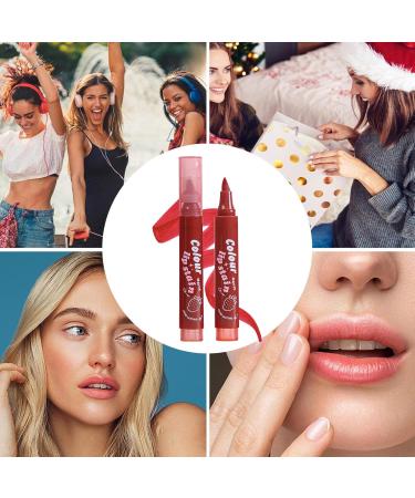 Lipstick Highlighter Matte Red Tinted Applicator Smudge Resistant Long Lasting Tinted Lip Color for Women and Girls - Buy Online on GoSupps.com