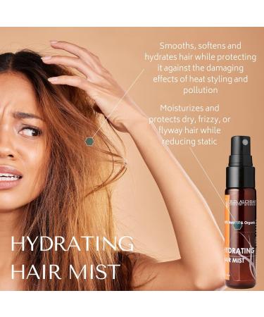 RD Alchemy - 100% Natural & Organic Hydrating Hair Mist. Travel Size Quick Solution to Dry Frizzy Hair and flyaways on the go. - Buy Online on GoSupps.com