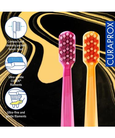 Curaprox CS 5460 Ultra Soft Manual Toothbrush - Marble Special Edition 2023 (2 Pack) | Best Soft Toothbrush for Gentle Cleaning - Buy Online on GoSupps.com