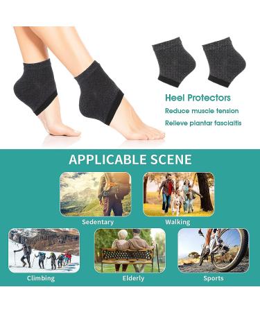 Sibba Moisturizing Gel Heel Socks - 3 Pairs | Open Toe Silicone Socks for Dry Cracked Skin | Breathable Day Night Foot Care Protector - Buy Online on GoSupps.com