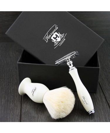 Haryali London Sophist Collection Dachshaar Rasierpinsel & Rasierapparat - Elegante Handmontage f r Perfekte Rasur | Internationaler Versand - Buy Online on GoSupps.com