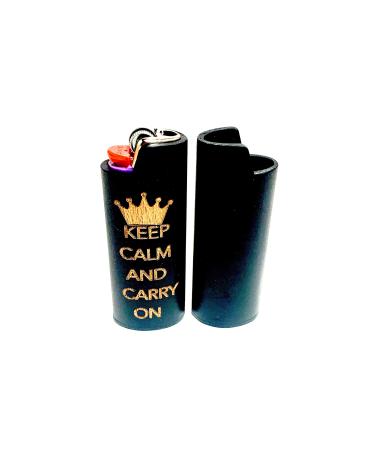 HandMade Bamboo Executive Totem Lighter Case for full size Lighter BIC (Totem Calm)