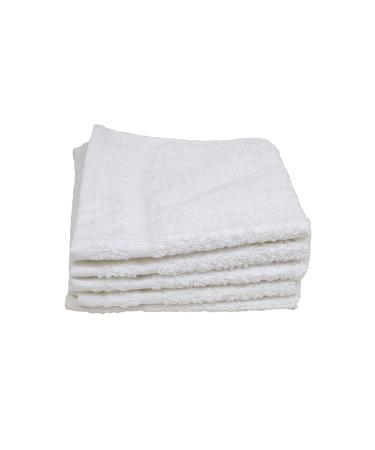 Hotel Basics AX03100 Wash Cloth 1.00 lb Poly-Cotton 12 x 12 White Pack of 12