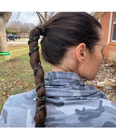 Ponytail Holder for Women Hair Bands for Ponytail 24 Inch Elastic Ponytail Headband Fashionable Wrap Rope Multifunctional Hair Accessories Hair Bands for Girls Women Women Green / Black - Buy Online on GoSupps.com