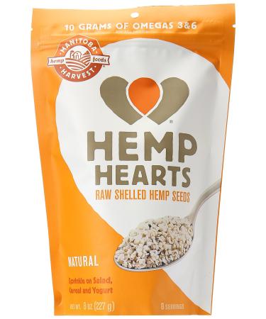 Manitoba Harvest Hemp Hearts Shelled Hemp Seeds Delicious Nutty Flavor 8 oz (227 g)