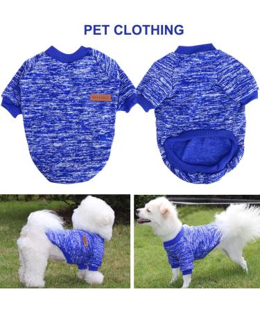 Shop Hualisiji 4XL Dog Sweater - Warm & Light Dark Blue Hoodie for Large Dogs | Soft & Elastic Fabric - Buy Online on GoSupps.com