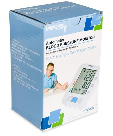 Lumiscope Automatic Digital Blood Pressure Monitor with Adult Cuff and Pulse Monitor - 2-User Memory, LCD Screen - Model 1133 - Buy Online on GoSupps.com